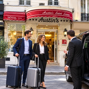 austins saint lazare hotel paris airport transfer