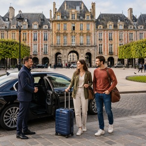 place des vosges paris private transfer arrival
