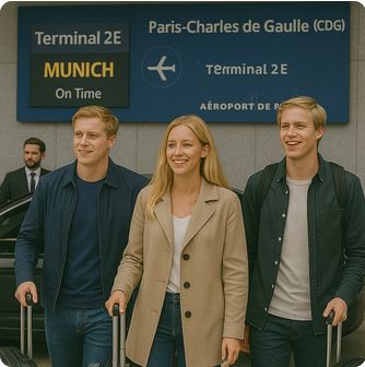 Abflug von CDG nach München – VTC Transfer