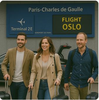 Avgang fra CDG mot Oslo – VTC-transfer