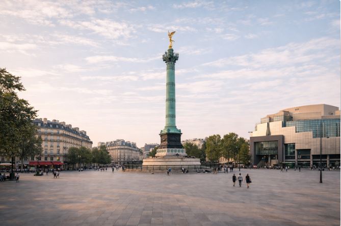 Airport transfer to Bastille district