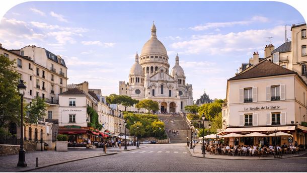 Airport transfer to Montmartre and Sacré-Cœur