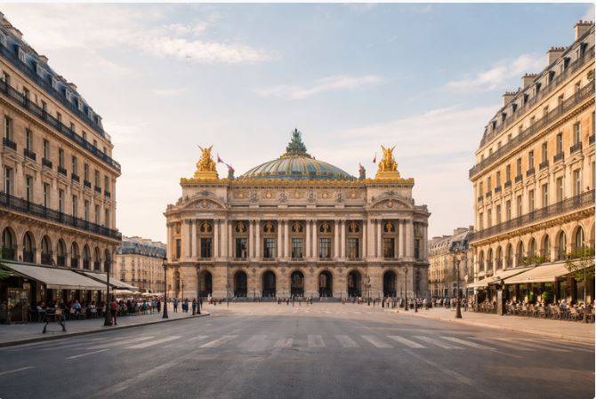 Airport transfer to Paris Opéra district