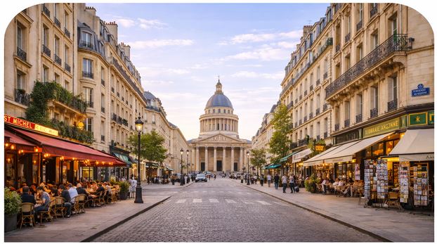Airport transfer to Panthéon district