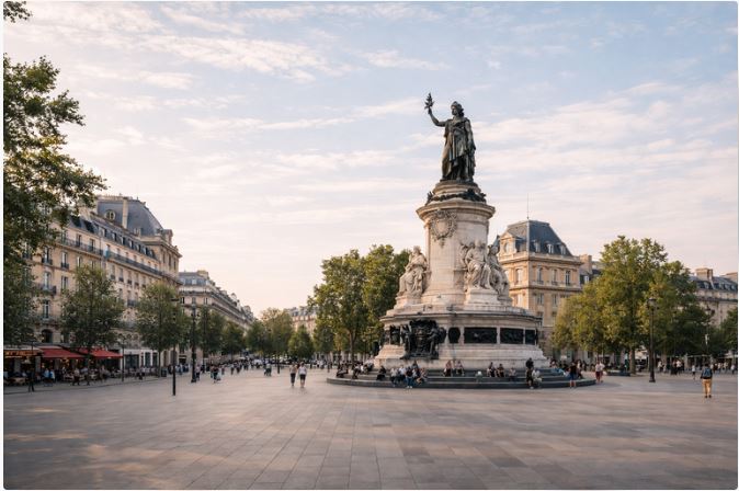 Airport transfer to République square area