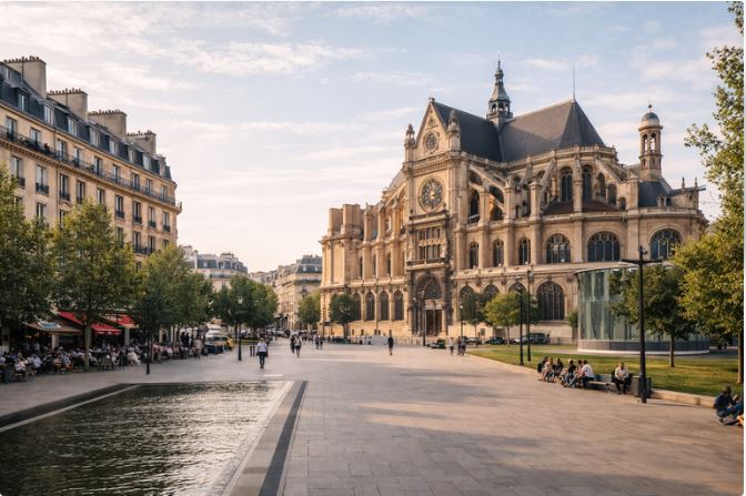 Airport transfer to Les Halles district
