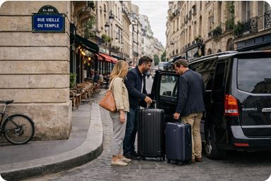 Private transfer to Le Marais from Paris airports