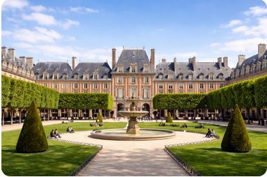 Private transfer to Le Marais district